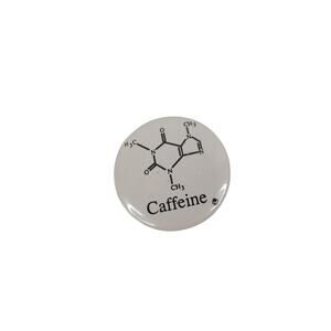 Vintage Caffeine Molecule Pin